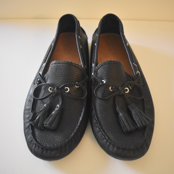 COACH Women's Black Leather Nadia Moccasin Q1872 8.5 EUC - Picture 1 of 7